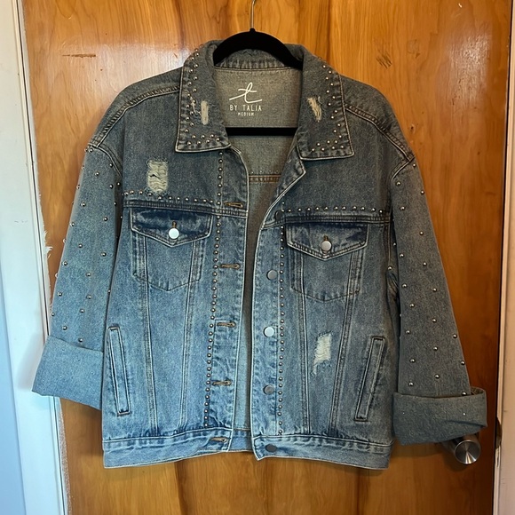 Studded Jean Jacket - Picture 1 of 6